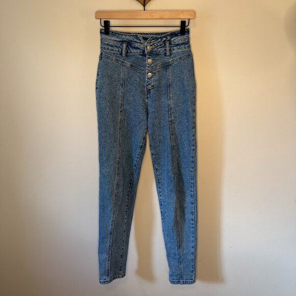 Forever 21 High Rise Vintage-Inspired Jeans - Picture 2 of 3